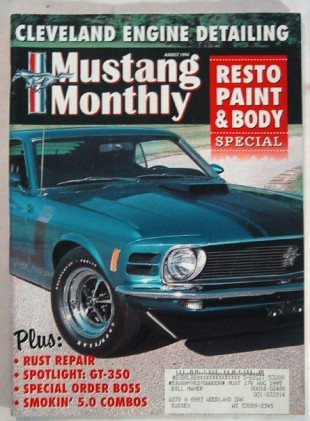 MUSTANG MONTHLY 1994 AUG - 5.0L POWER TRICKS, GINGER*